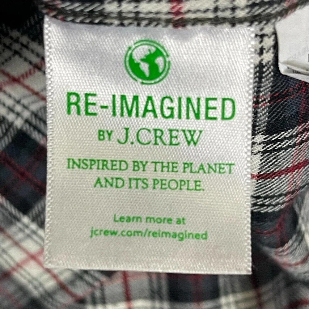 J.Crew Brushed Twill Button Up Long Sleeve Shirt Mens‎ M Slim Fit Multicolor